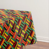 アフリカの斜子織のプライドの赤い黄色緑の黒 テーブルクロス (インサイチュ)