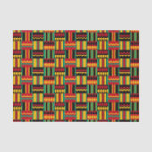 アフリカの斜子織のプライドの赤い黄色緑の黒 薄葉紙 (正面)