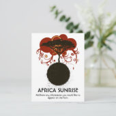 アフリカの日の出のカスタマイズ可能 招待状 (スタンド正面)