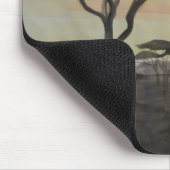 アフリカの日没のキリン マウスパッド (コーナー)