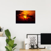 アフリカの日没ポスター ポスター (ホームオフィス)
