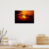 アフリカの日没ポスター ポスター (キッチン)