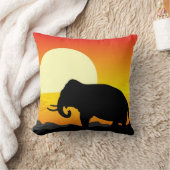アフリカの日没 クッション (ブランケット)