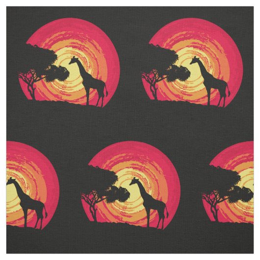 アフリカの日没 ファブリック (見本)