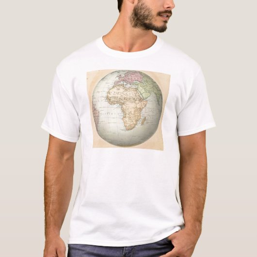 アフリカの旧式な地図 Tシャツ (正面)