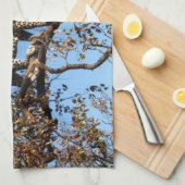 アフリカの木に豹 キッチンタオル (四つ折り)