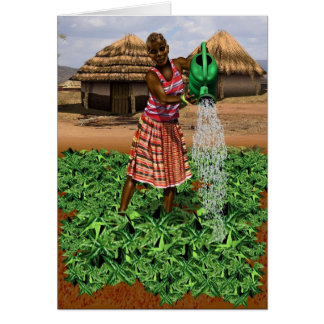 アフリカの村の生活