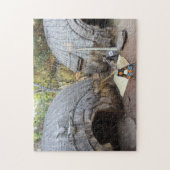 アフリカの村。 ジグソーパズル (縦)