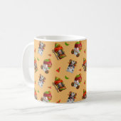 アフリカの格言パターン コーヒーマグカップ (正面左)