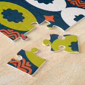 アフリカの楕円の形状：シカラフルームレス。 ジグソーパズル (側面)