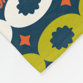 アフリカの楕円形のカラーシームレスパターン フリースブランケット (角)