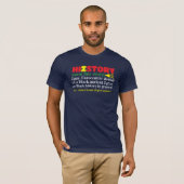 アフリカの歴史 vs 男の歴史 tシャツ (正面フル)