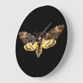 アフリカの死頭蛾の蝶の昆虫アケロンティ ラージ壁時計 (傾斜)