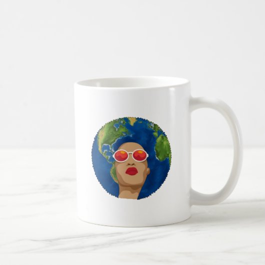 アフリカの母なる地球の日 コーヒーマグカップ (右)