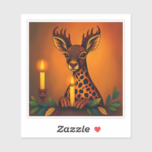 アフリカの民族クワンザァー野生動物の変装 シール (シート)