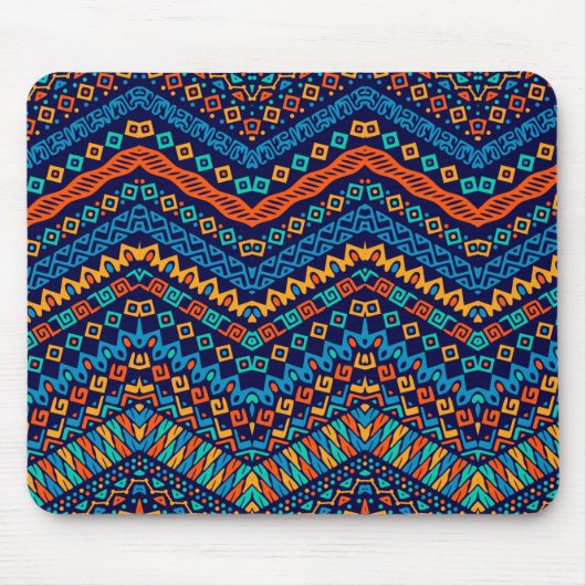 アフリカの民族パタファンキーーン色 マウスパッド (正面)