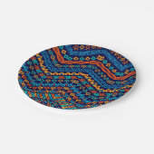 アフリカの民族ファンキー色 ペーパープレート (アングル)