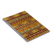 アフリカの民族モチーフの背景 ノートブック (右側)