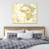 アフリカの民族地図 キャンバスプリント (インサイチュ (寝室))