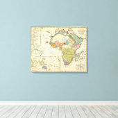 アフリカの民族地図 キャンバスプリント (インサイチュ (ウッドフロア))