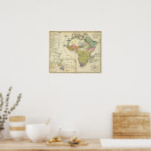 アフリカの民族地図 ポスター (キッチン)