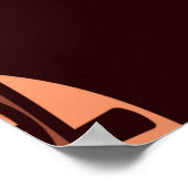 アフリカの民族的なマスク、暗い背景 ポスター (角)