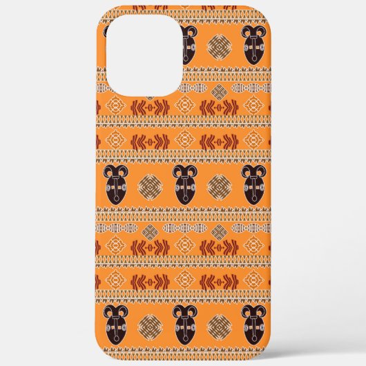 アフリカの民族的な部族のストライプ柄。 Case-Mate iPhoneケース (裏面)
