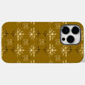 アフリカの民族的な部族のパターン。 アディンクラシンボル Case-Mate iPhoneケース (裏面 (横))