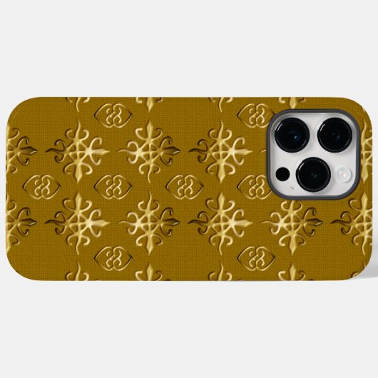 アフリカの民族的な部族のパターン。 アディンクラシンボル Case-Mate iPhoneケース (裏面 (横))