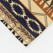 アフリカの民族的幾何学 フリースブランケット (角)