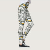 アフリカの民族、水の色のシームレスなパターン。 レギンス (右)