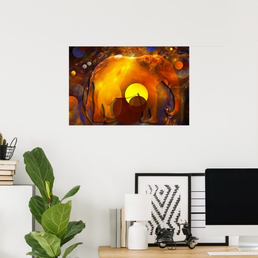 アフリカの気分 ポスター (ホームオフィス)