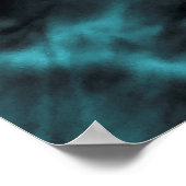 アフリカの水の色パターン。ラスターイラストレーション ポスター (角)