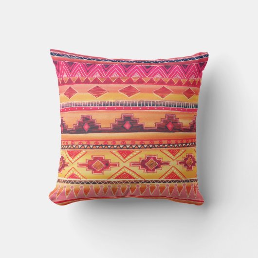 アフリカの水の色、パタ鮮やかーン クッション (正面)