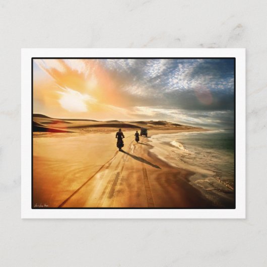 アフリカの波を駆ける ポストカード (正面)