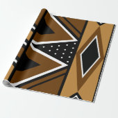 アフリカの泥の布のギフトラップ ラッピングペーパー (アンロールド)