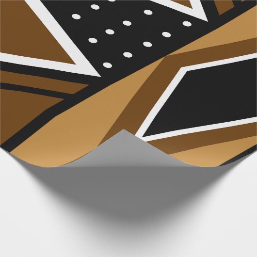 アフリカの泥の布のギフトラップ ラッピングペーパー (角)