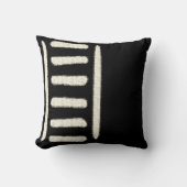 アフリカの泥の布のモチーフ クッション (正面)