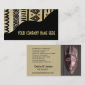 アフリカの泥の布のAfrocentricのケニア人の輸入高 名刺 (正面/裏面)