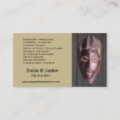 アフリカの泥の布のAfrocentricのケニア人の輸入高 名刺 (裏面)