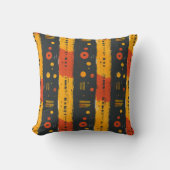 アフリカの泥の服 クッション (正面)