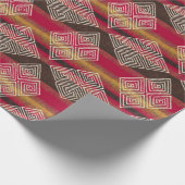 アフリカの泥インスパイア地模様自然 ラッピングペーパー (角)