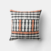 アフリカの泥地インスパイア縦型ストライプクッション クッション (裏面)