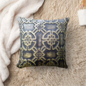 アフリカの泥地模様 クッション (ブランケット)