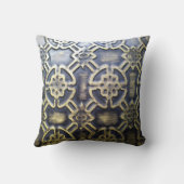 アフリカの泥地模様 クッション (裏面)