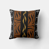 アフリカの泥布ボゴラン織物デザインスローピロ クッション (裏面)