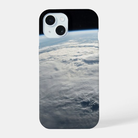 アフリカの海岸上空の熱帯低気圧台。 iPhone 15ケース (裏面)