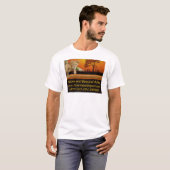 アフリカの淡色のTシャツの上そしてを越えて Tシャツ (正面フル)