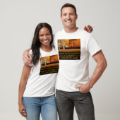 アフリカの淡色のTシャツの上そしてを越えて Tシャツ (ユニセックス)