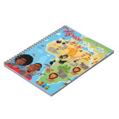 アフリカの漫画の地図 ノートブック (左側)